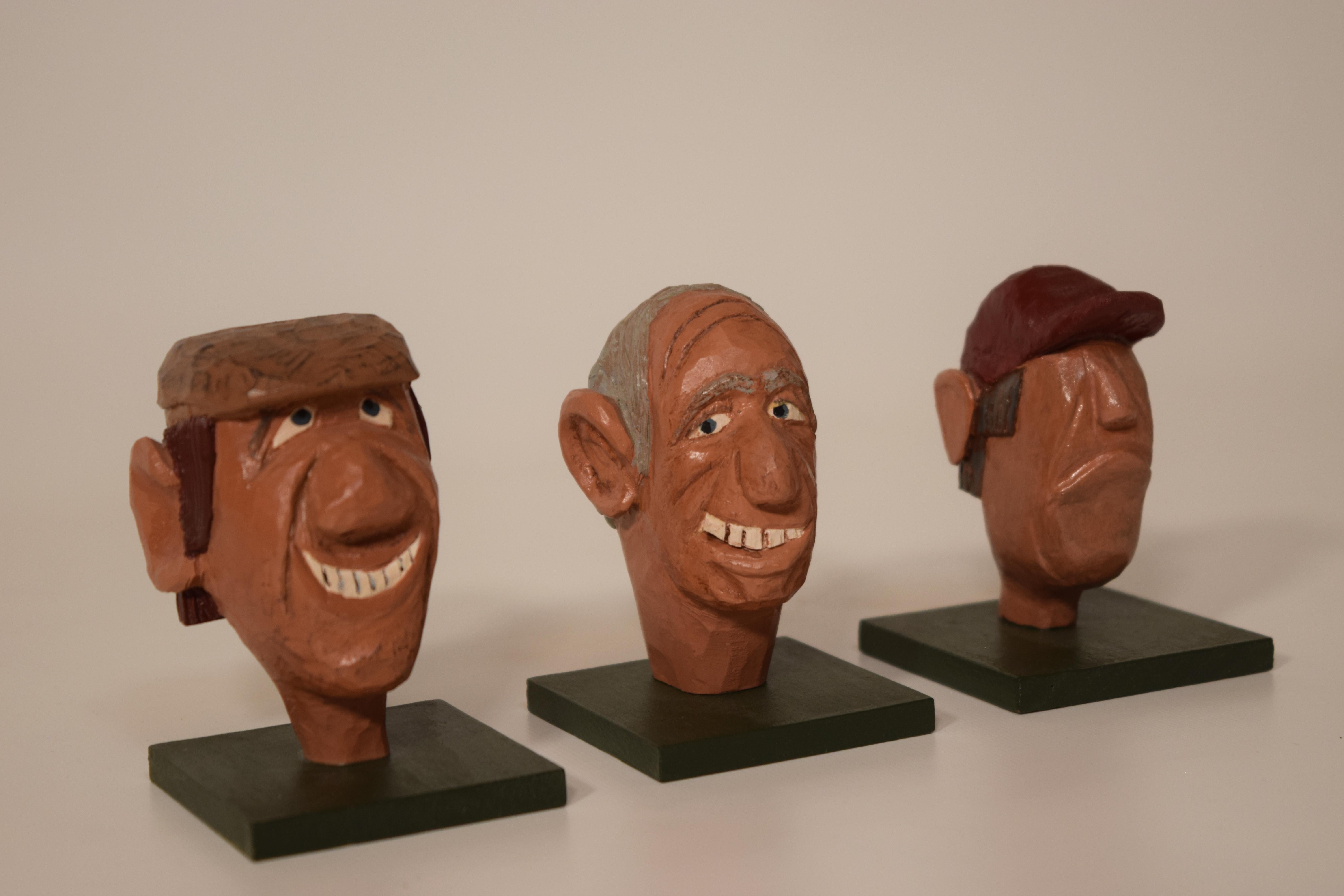 Wood Figurines by Dr. Harley Niblack For Sale