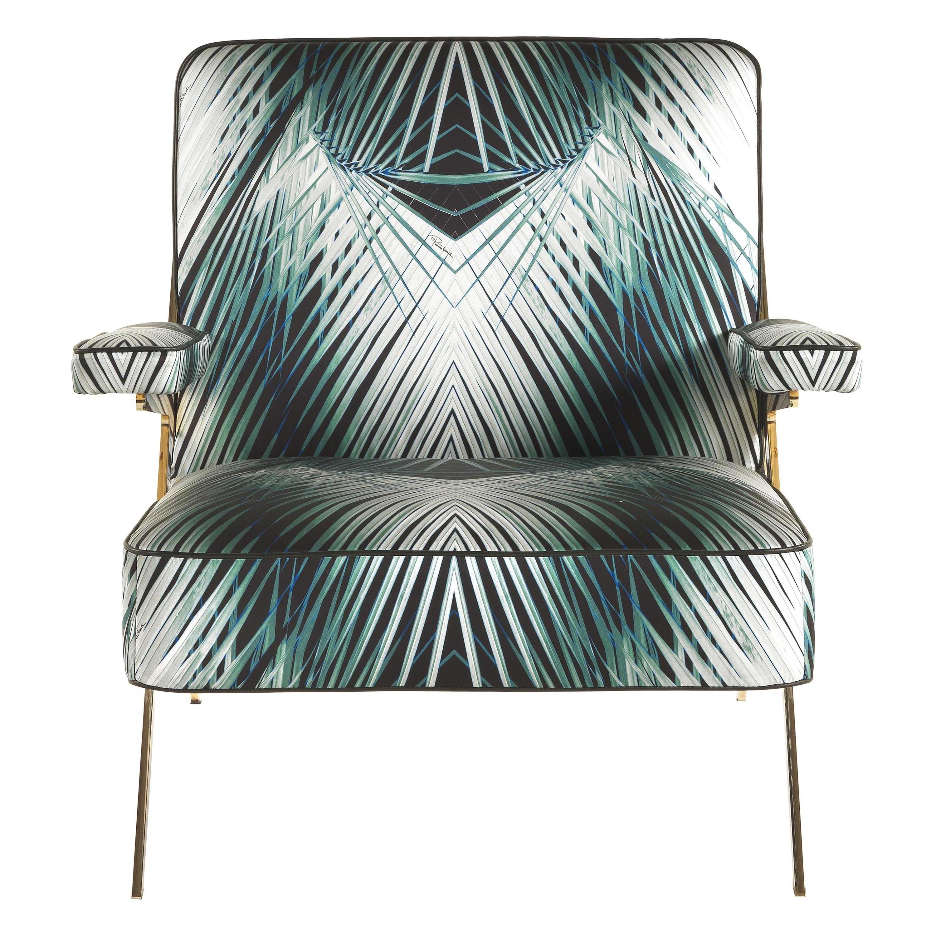21st Century Fiji Armchair in Fabric by Roberto Cavalli Home Interiors