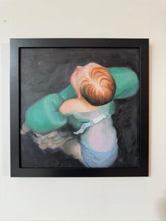 "Adrift In The Tide" (2024) By Fikriye Oz, Original Oil Painting, Portrait
