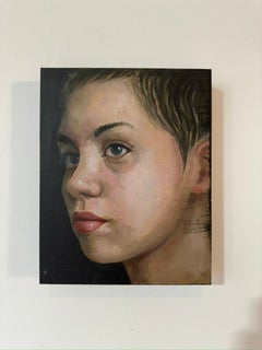 "Her Lament, Our Shame" (2024) By Fikriye Oz, Original Oil Painting, Portrait