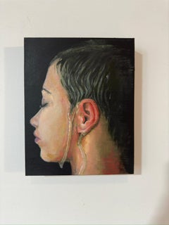 "Her Lament, Our Shame-Twice" (2024) By Fikriye Oz, Original Oil Painting