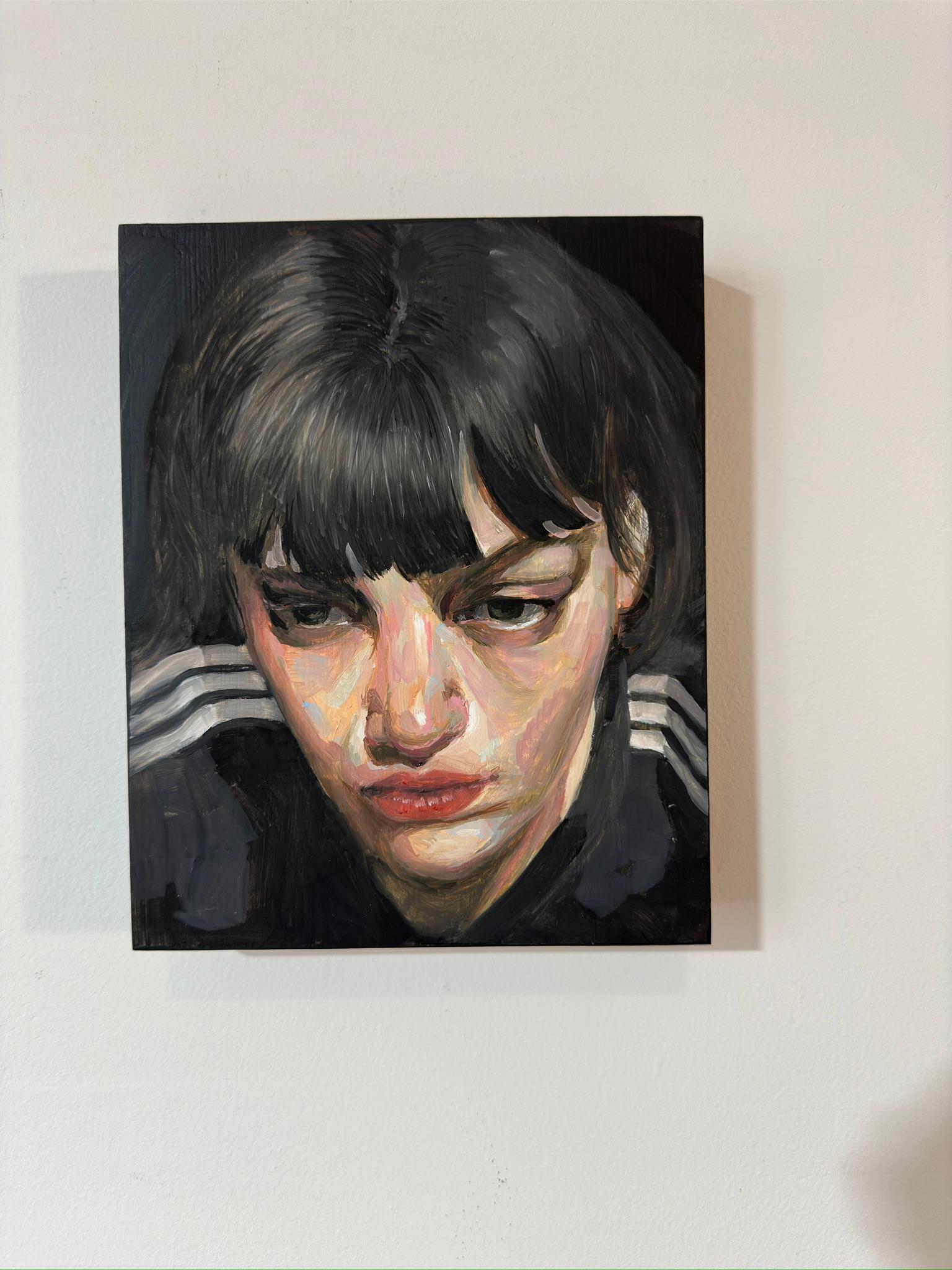 „Last Nights Dream“ (2024) von Fikriye Oz, Original-Ölgemälde, weibliches Porträt im Angebot 1