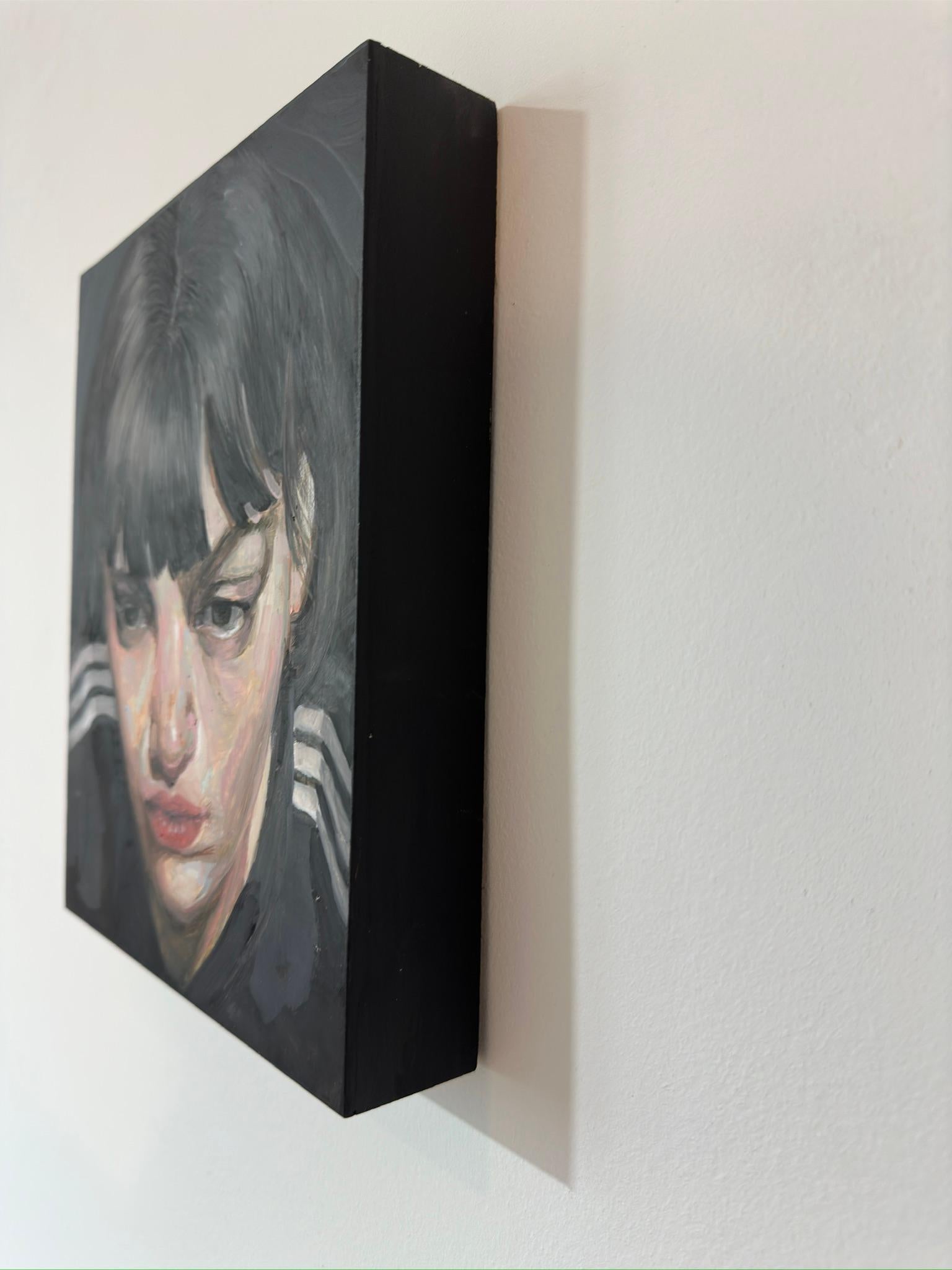 „Last Nights Dream“ (2024) von Fikriye Oz, Original-Ölgemälde, weibliches Porträt im Angebot 2