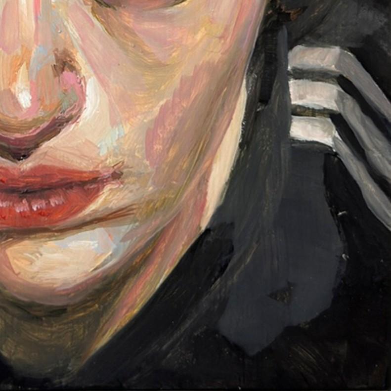 „Last Nights Dream“ (2024) von Fikriye Oz, Original-Ölgemälde, weibliches Porträt im Angebot 4
