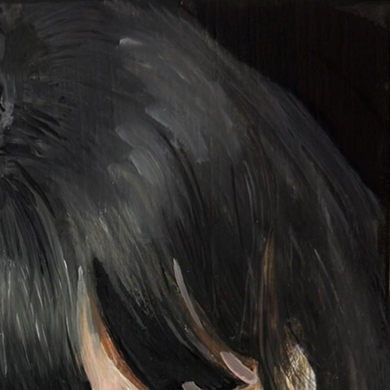 „Last Nights Dream“ (2024) von Fikriye Oz, Original-Ölgemälde, weibliches Porträt im Angebot 7