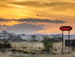 Peinture numérique sur papier de Marfa, Texas