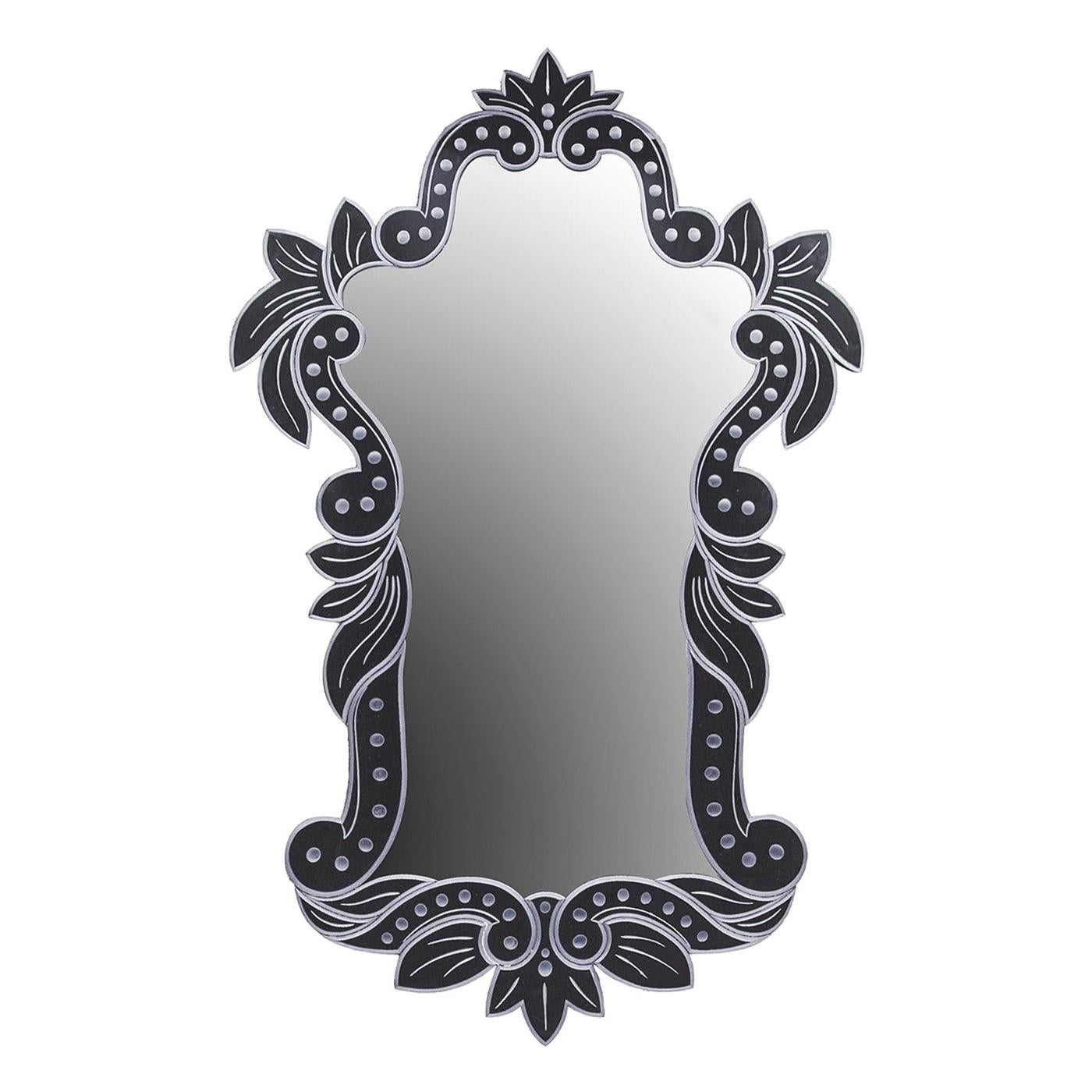Fil Rouge Mirror by Ongaro & Fuga For Sale