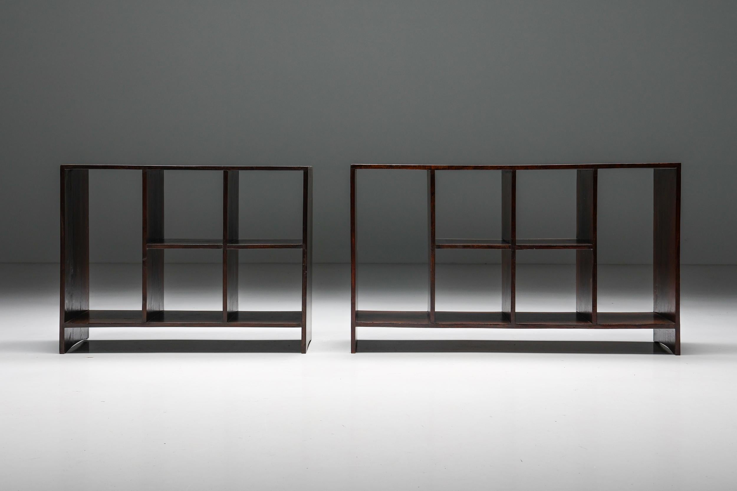 File Rack by Pierre Jeanneret, Low Cupboard, D.I.H. 074, Chandigarh, 1957-58 For Sale 3