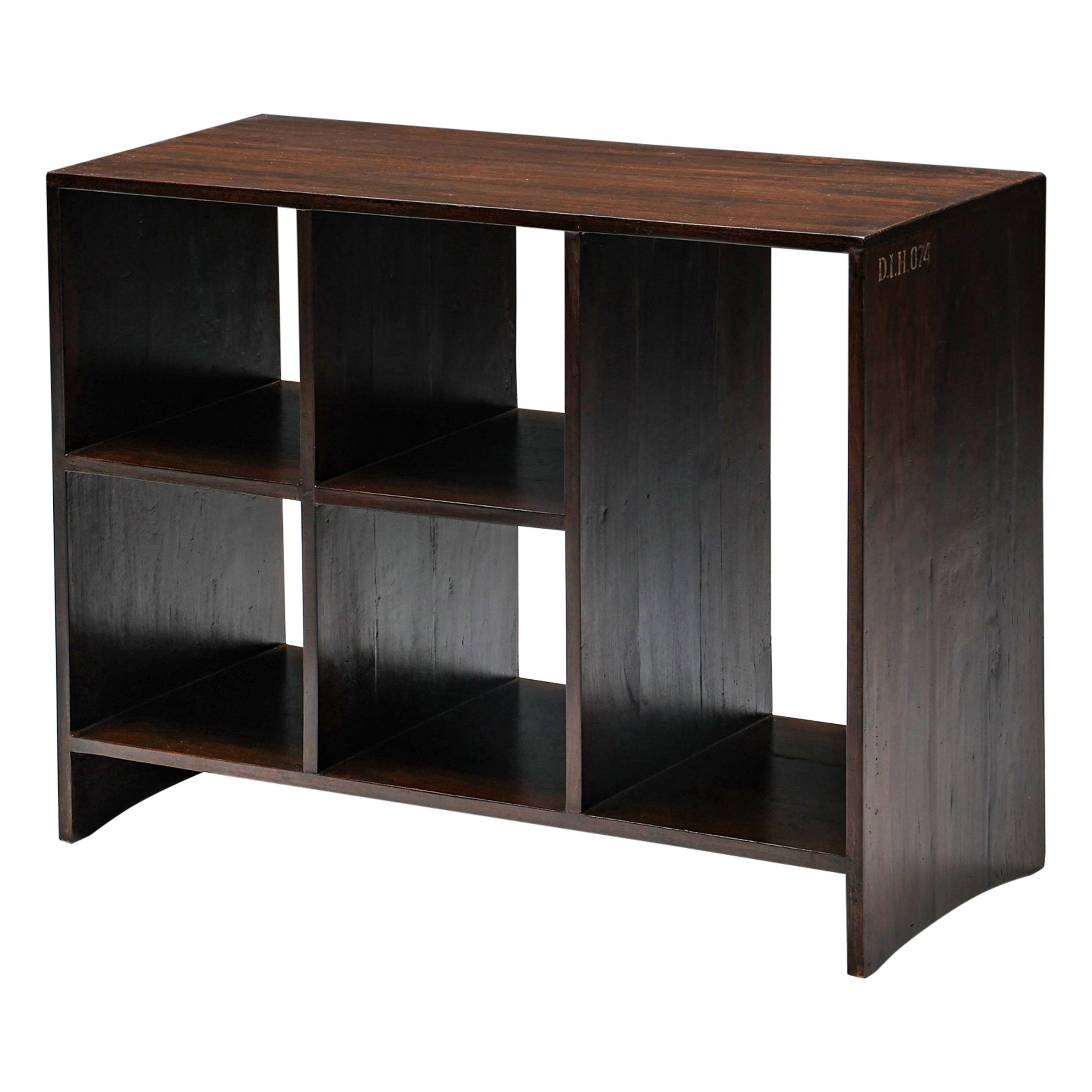 File Rack by Pierre Jeanneret, Low Cupboard, D.I.H. 074, Chandigarh, 1957-58