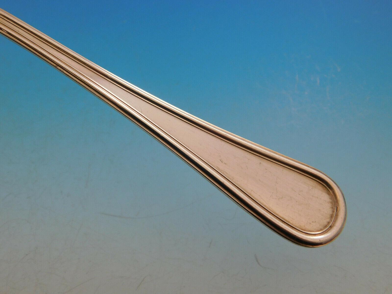 20ième siècle Filet by Broggi Italy Ensemble de couverts en argent sterling Service 37 pièces Dîner