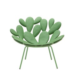 Filicudi Armchair Colored in Balsam Green Polyethylene & Steel by Marcantonio