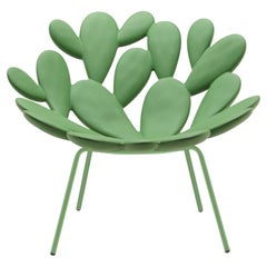 Filicudi Armchair Colored in Balsam Green Polyethylene & Steel by Marcantonio