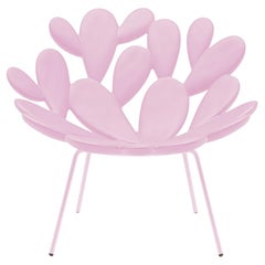 Filicudi Armchair Colored in Pink Polyethylene & Steel by Marcantonio