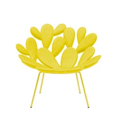 Filicudi Armchair Colored in Yellow Polyethylene & Steel by Marcantonio