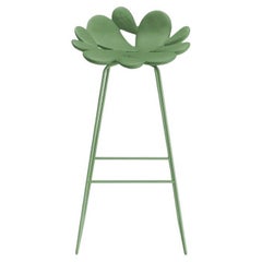 Filicudi Stool in Balsam Green Polyethylene & Steel by Marcantonio