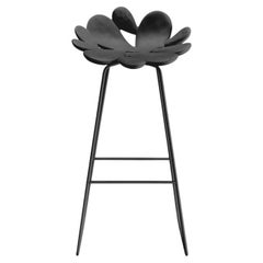 Filicudi-Hocker aus schwarzem Polyethylene und Stahl von Marcantonio
