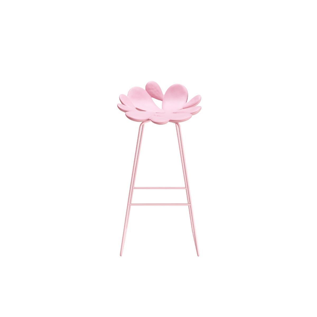Sgabello Filicudi in polietilene rosa e acciaio di Marcantonio In condizioni Nuovo in vendita a Brooklyn, NY