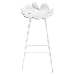 Filicudi-Hocker aus weißem Polyethylene und Stahl von Marcantonio