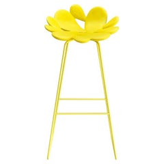 Filicudi Stool in Yellow Polyethylene & Steel by Marcantonio