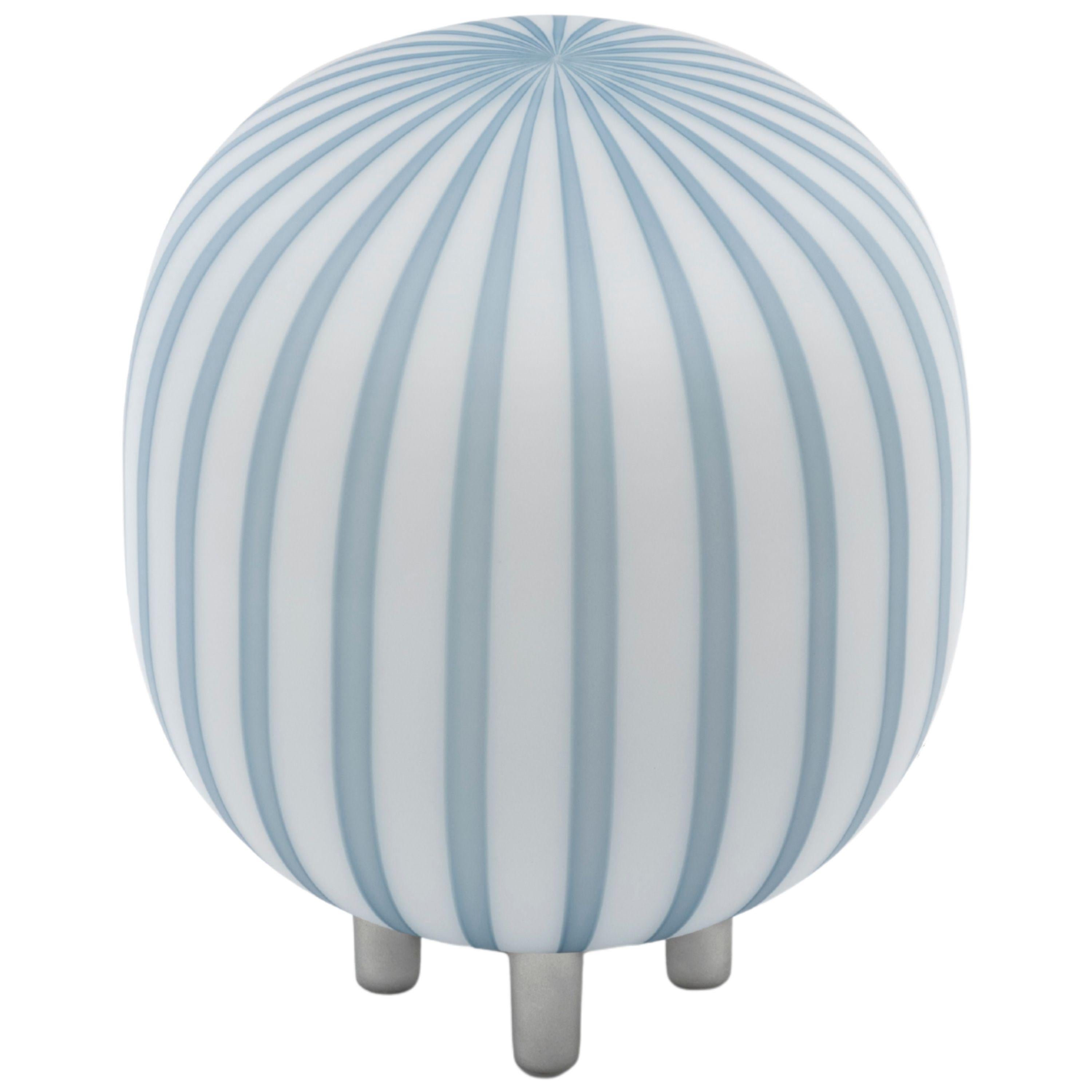 Lampe de table cylindrique 'Filigrana' en noir et verre opale pour Established & Sons en vente 7