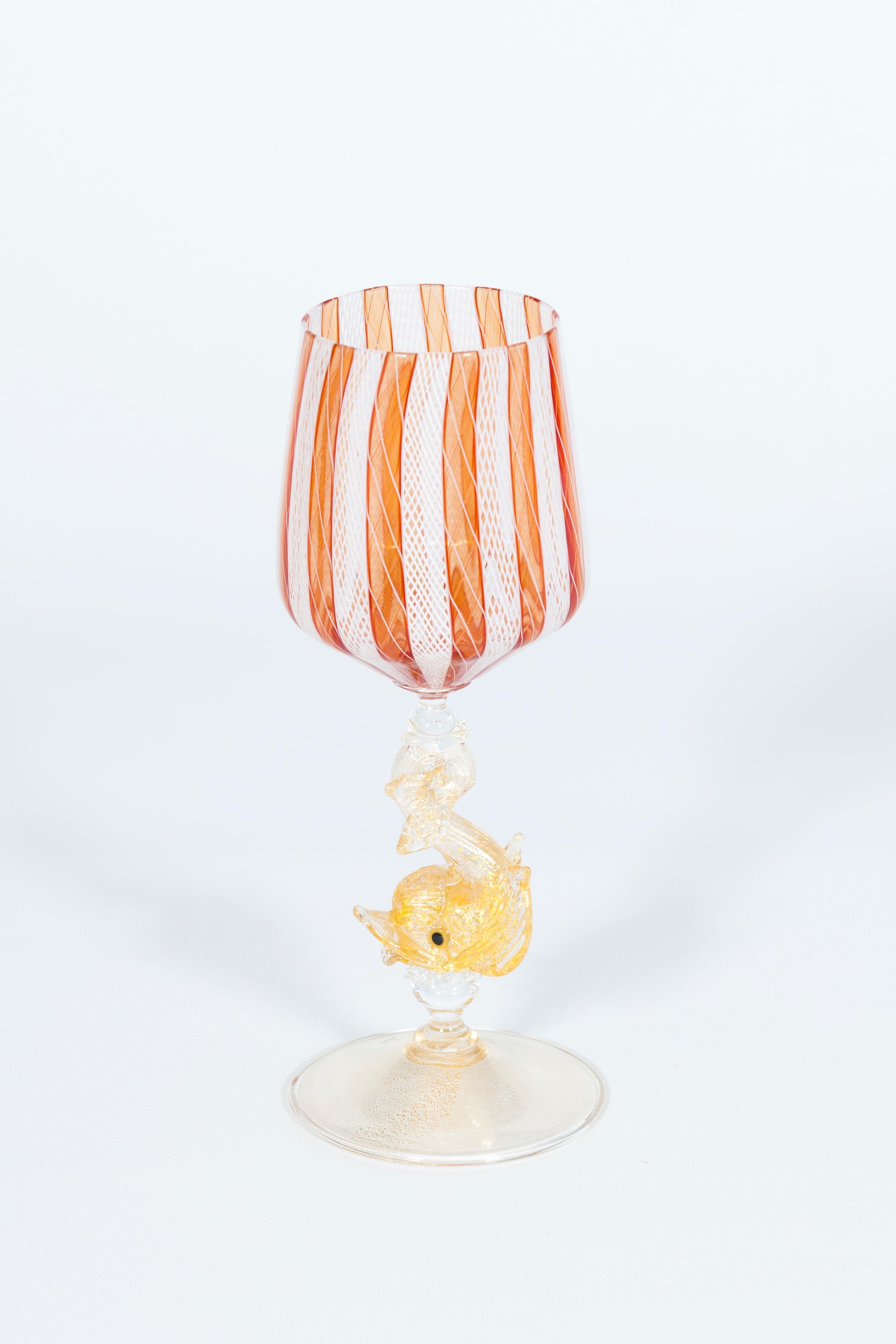 Filigrana Becher mit reinem Gold Aventurin Delphin Stiel Mitte 20. im Angebot 9