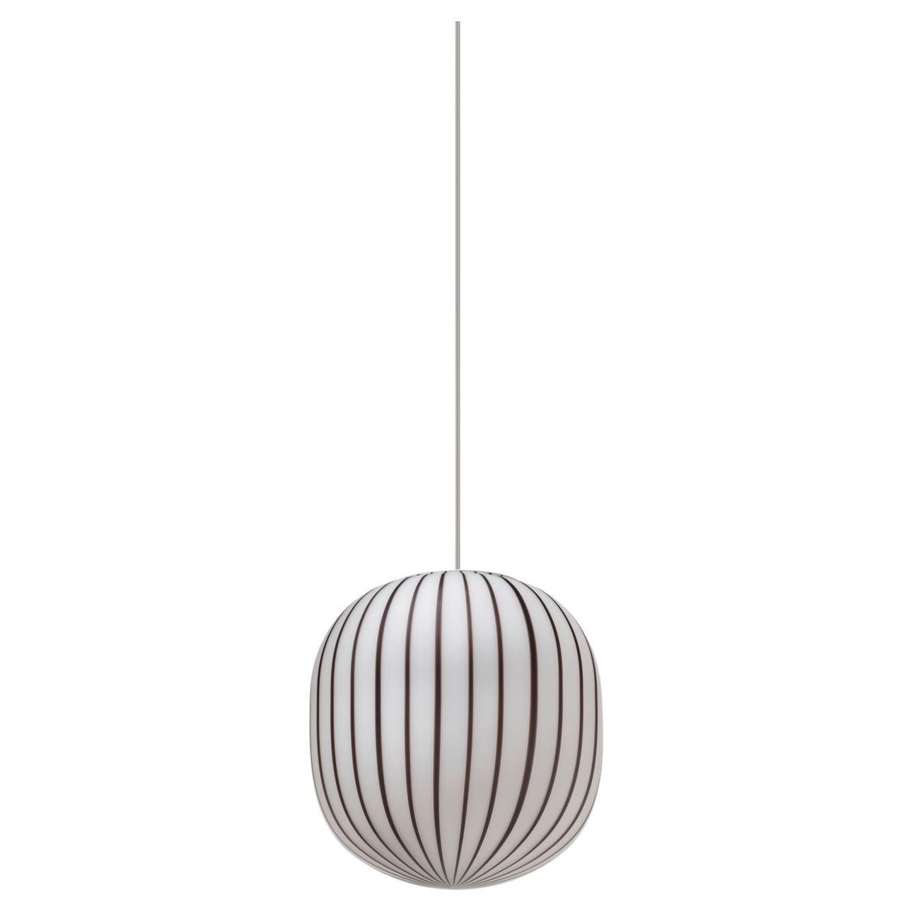 Filigrana Light S2 Cylinder Ø220 Black Canes Pendant Light By Established & Sons