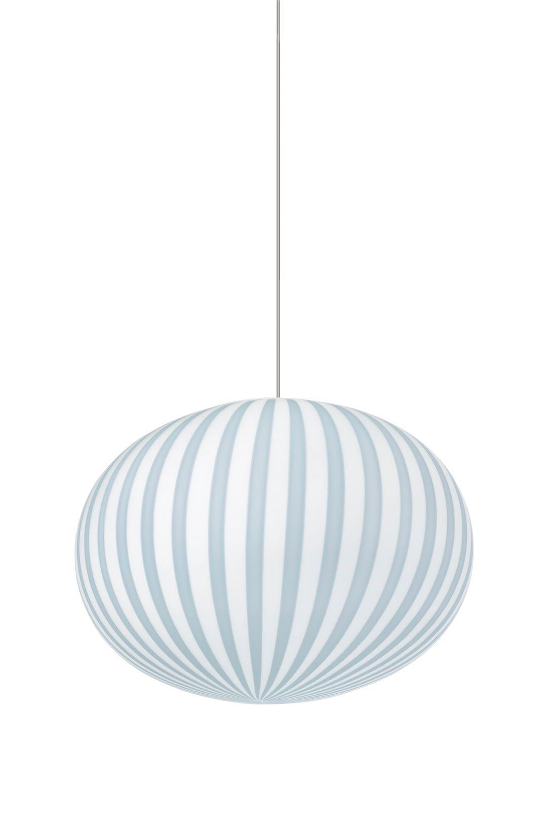 Lampada a sospensione Filigrana Light S4 Ellipse Ø450 Blue Canes di Established & Sons