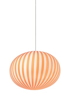 Filigrana Light S4 Ellipse Ø450 Red Canes Pendant Light by Established & Sons
