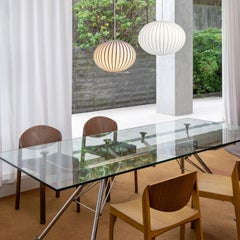 Filigrana" S3 Ellipsenförmige Lampe aus schwarzem und mundgeblasenem Opalglas für Established & Sons