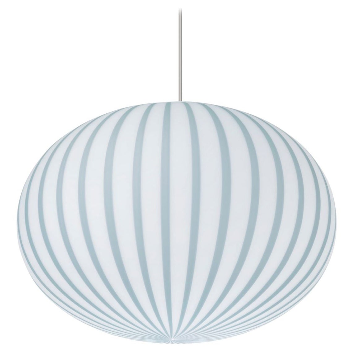 Lámpara "Filigrana" S3 Elipse de vidrio soplado azul y opal para Established & Sons