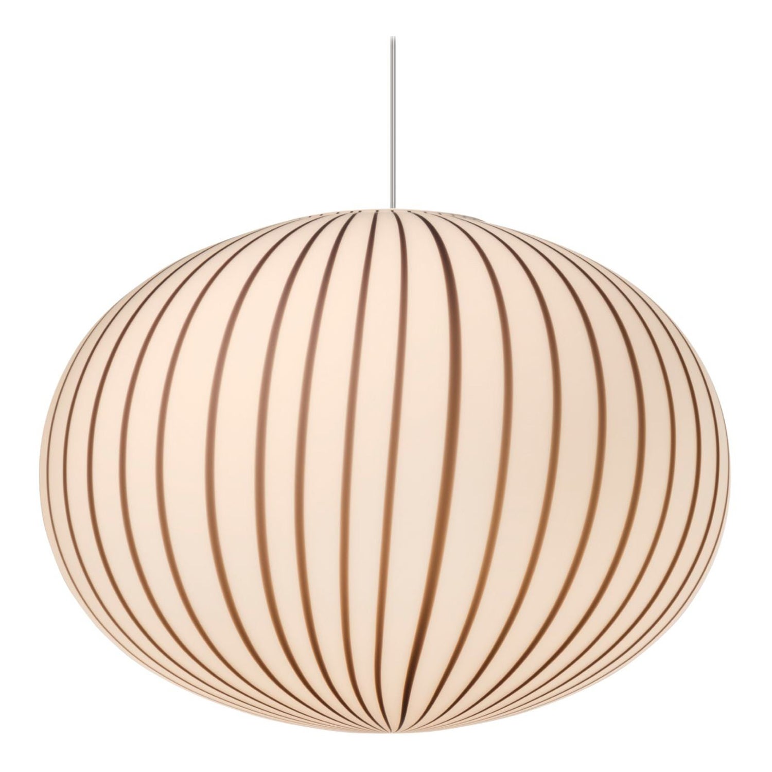 'Filigrana' S4 Ellipse Lamp in Black and Opal Blown Glass for Established & Sons