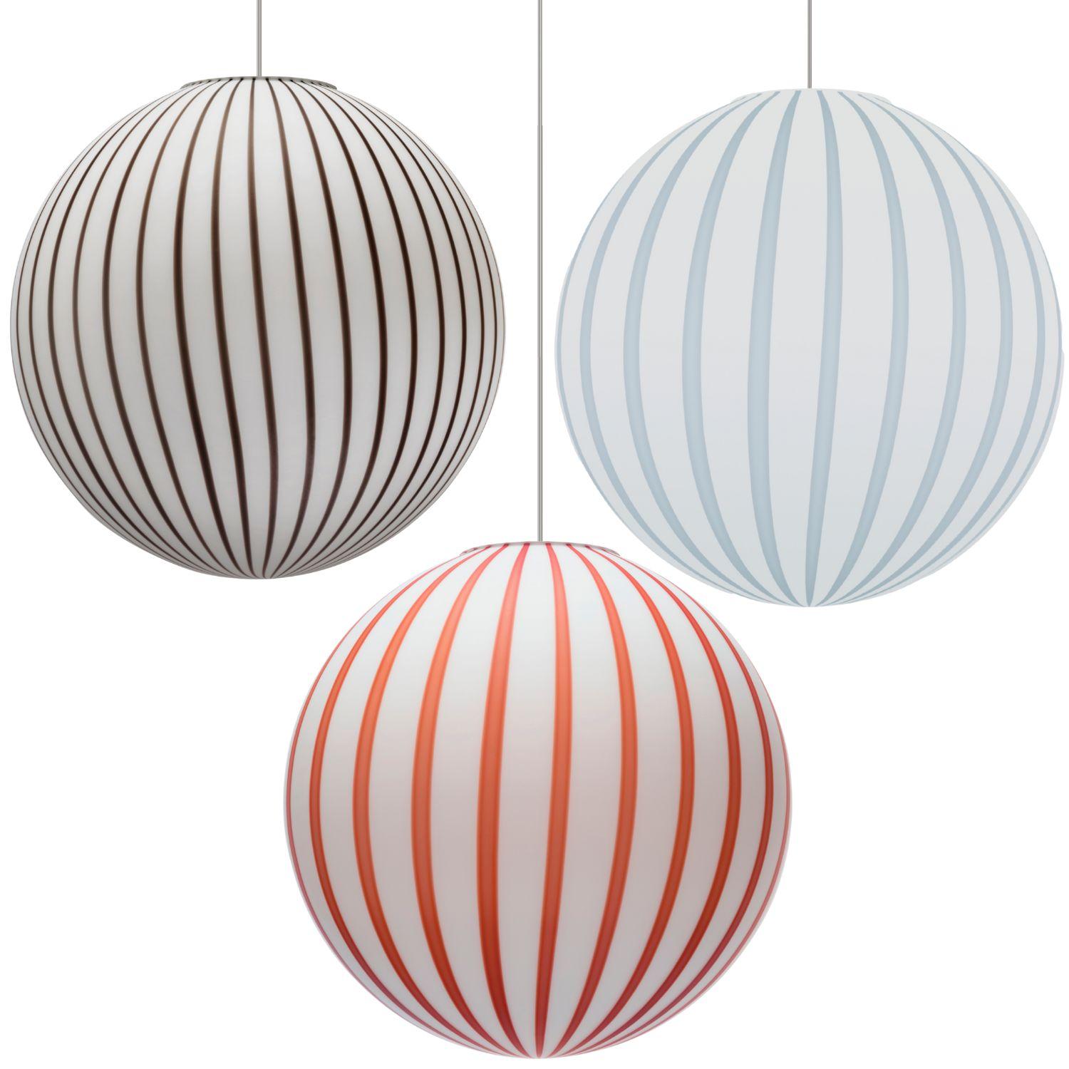 S5-Kugellampe 'Filigrana' aus schwarzem und mundgeblasenem Opalglas für Established & Sons (Moderne der Mitte des Jahrhunderts) im Angebot
