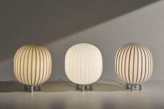 Filigrana T2 Cylinder White Canes Dimmable Light by Established & Sons