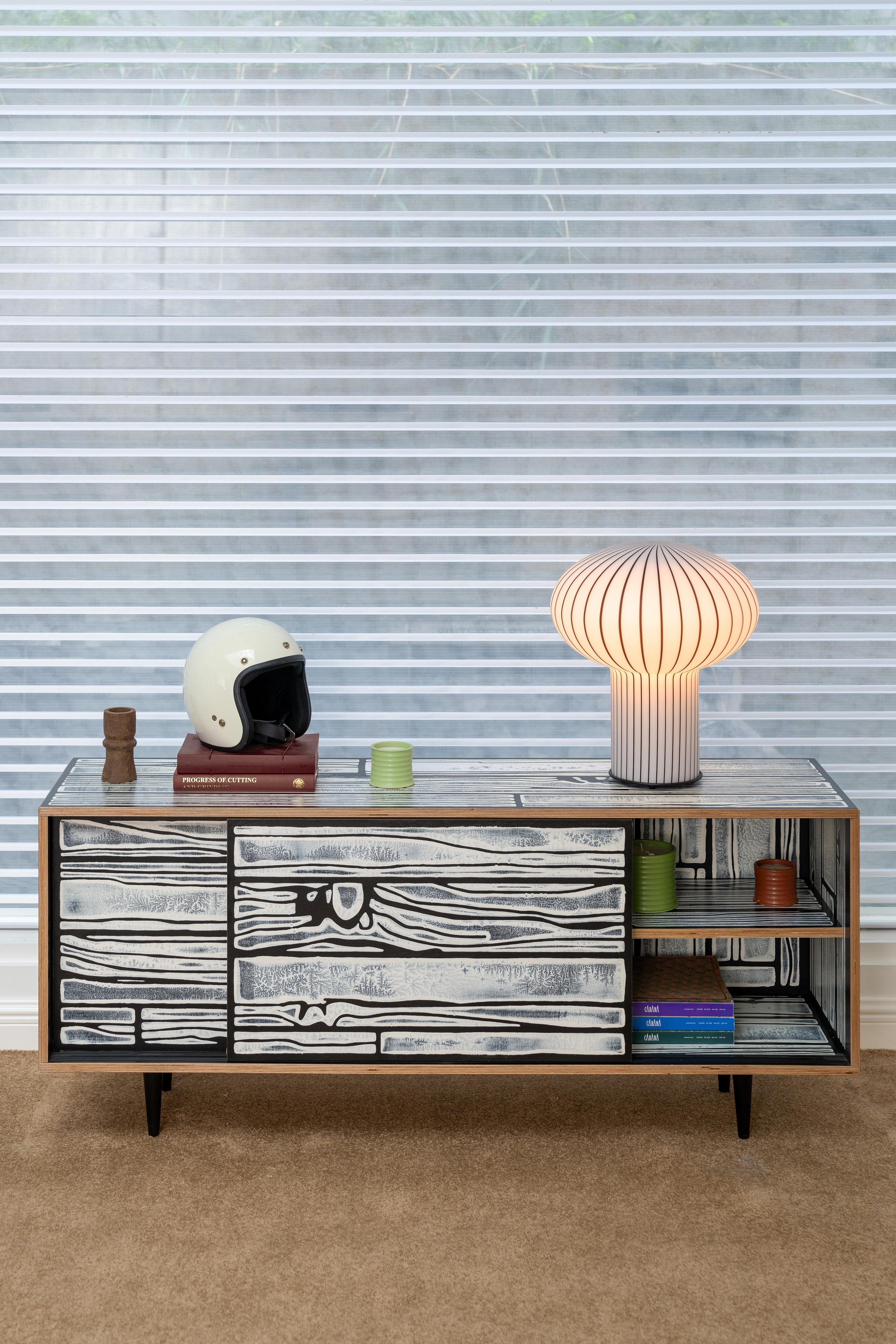 Contemporary Filigrana T6 Mushroom Blue Canes Dimmable Light by Established & Sons For Sale