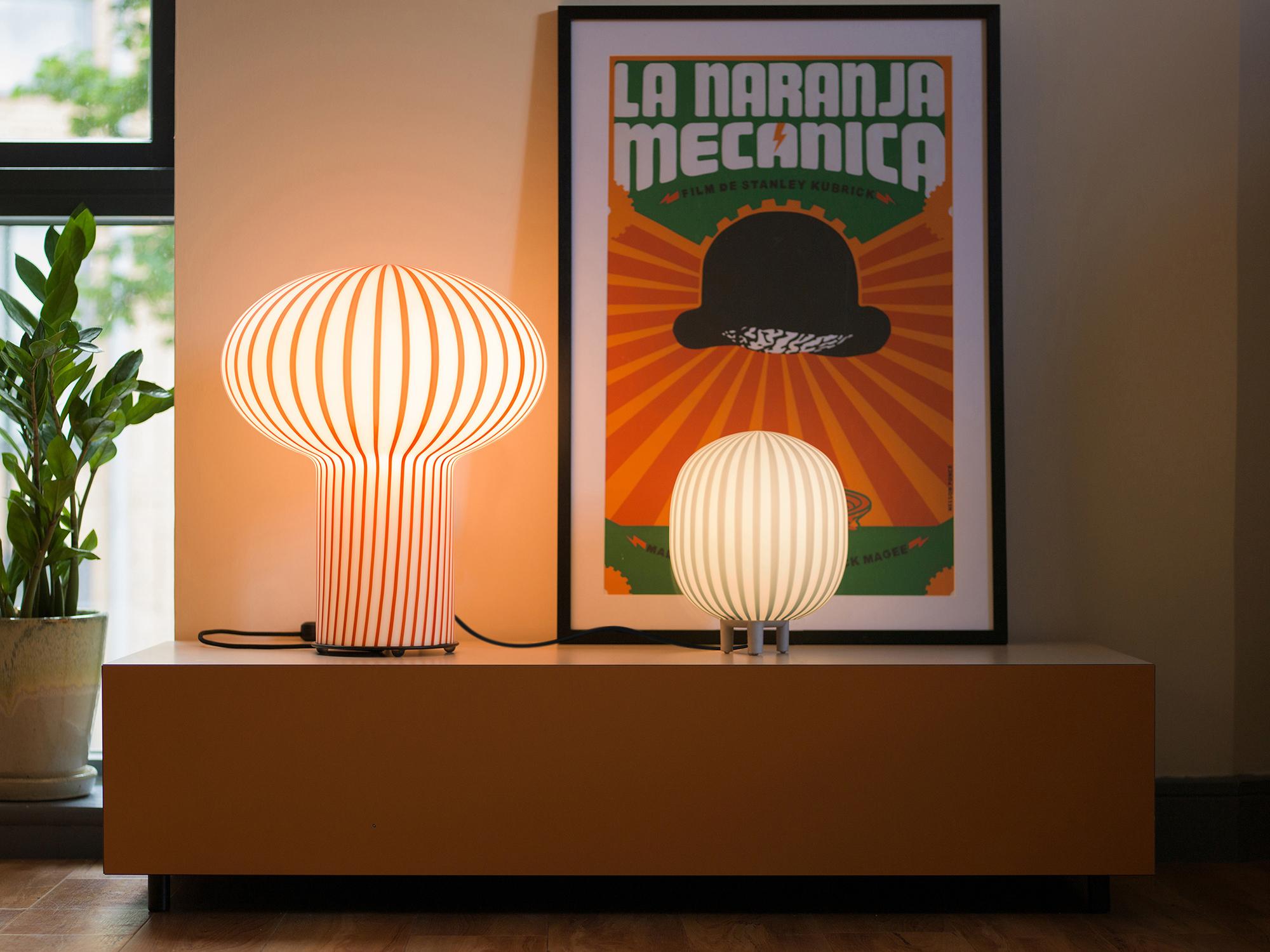 Chinese Filigrana T6 Mushroom Red Canes Dimmable Light by Established & Sons For Sale