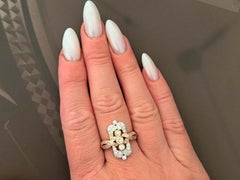 Filigree Art Deco Diamond Ring 14K Gold