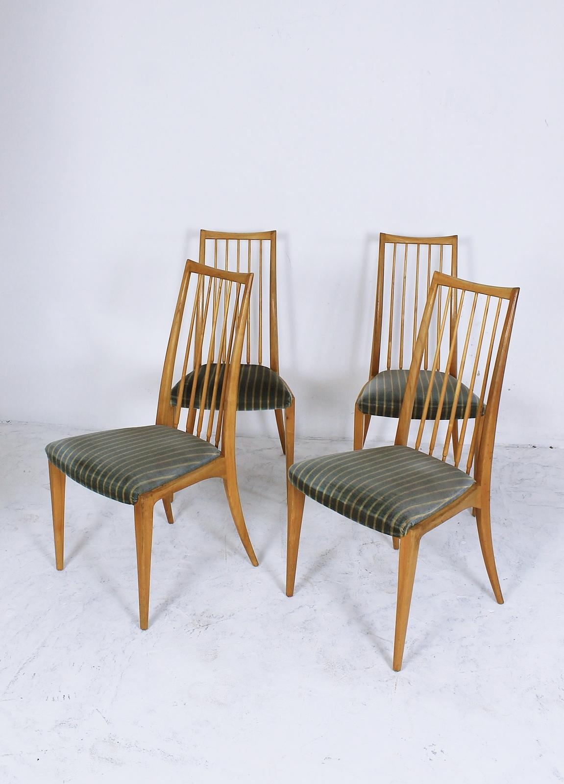 Filigree Chairs by Ernst Martin Dettinger for Lübke, Germany, 1960s For Sale 3