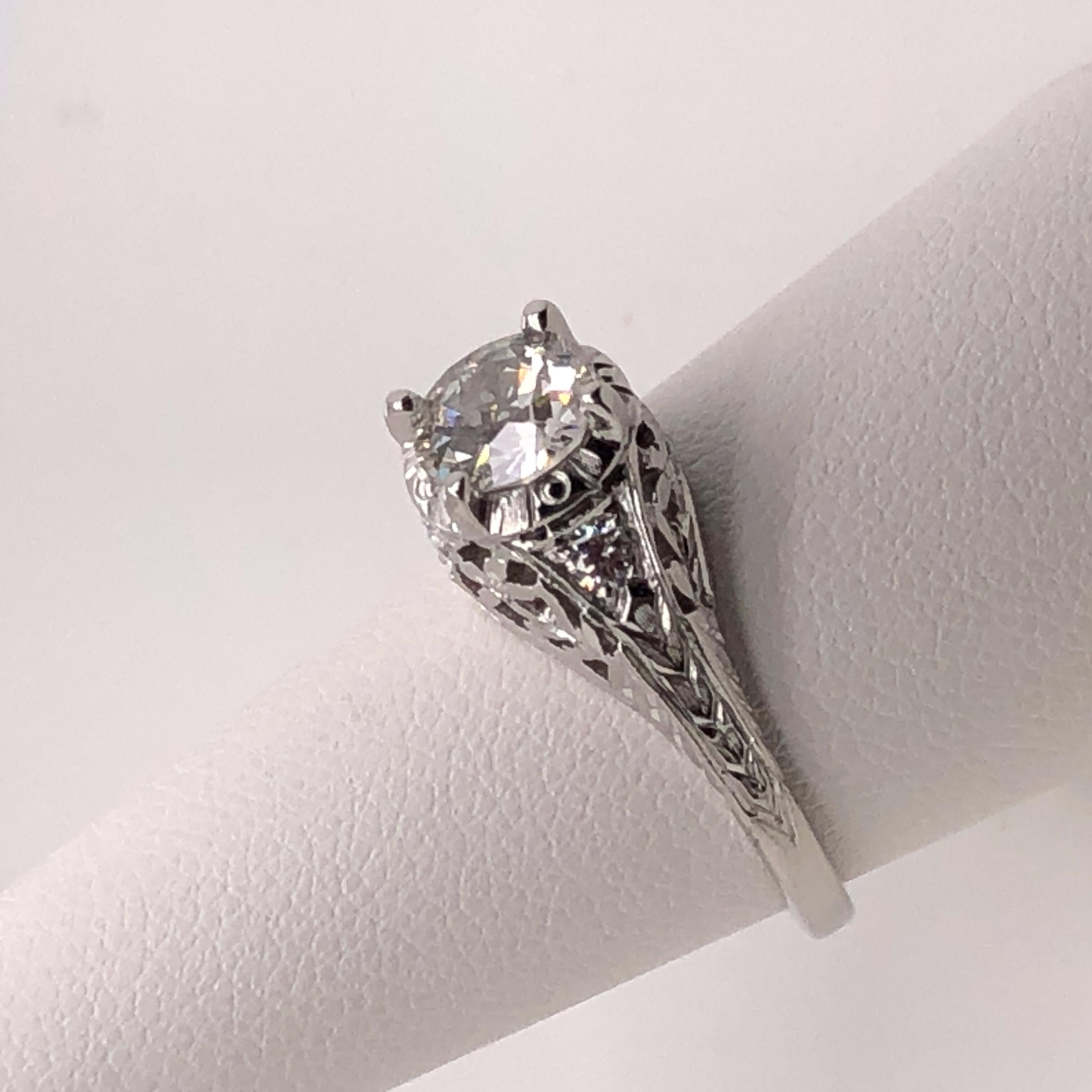 Women's Filigree Engagement Ring