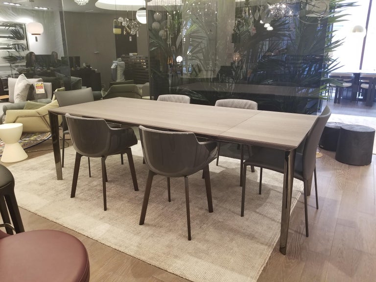 Filigree Extendable Dining Table Black Chrome By Molteni C Filigree Extendable Dining Table Black Chrome By Molteni C