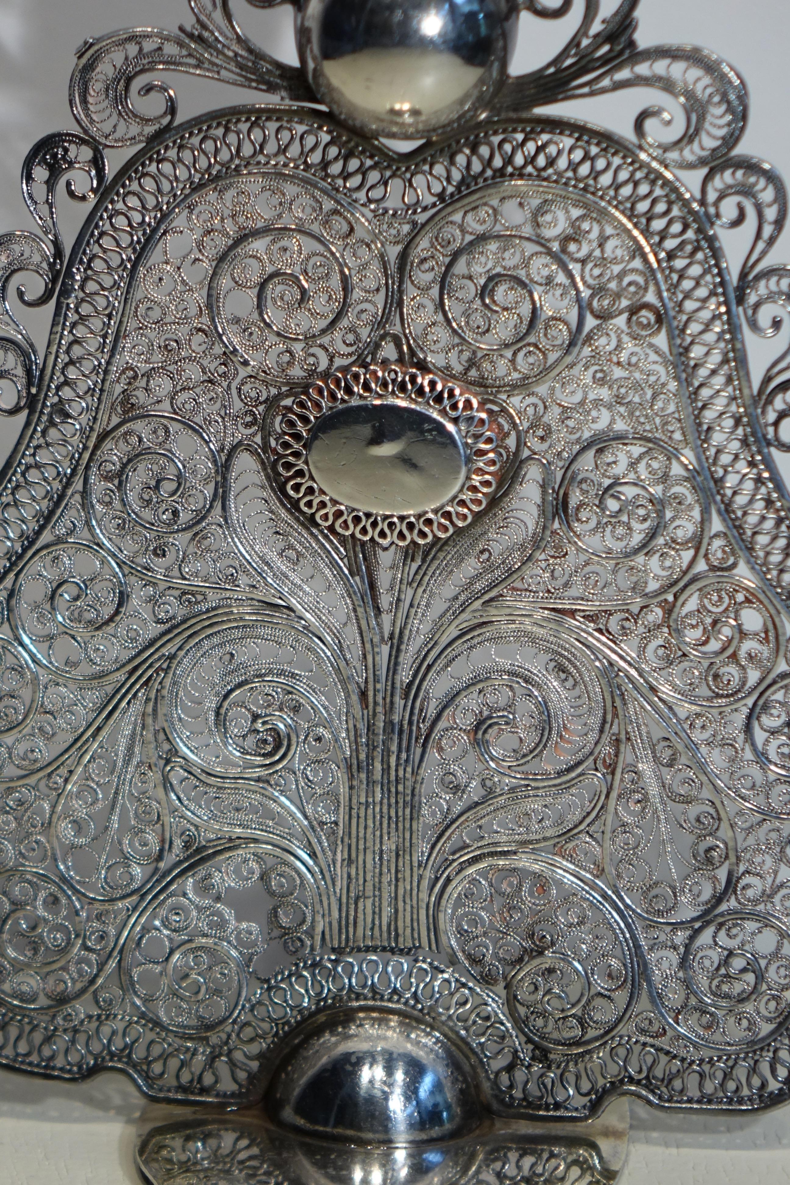 Turkish Filigree Garment Element, Egypt Or Ottoman Empire, 19th C. For Sale