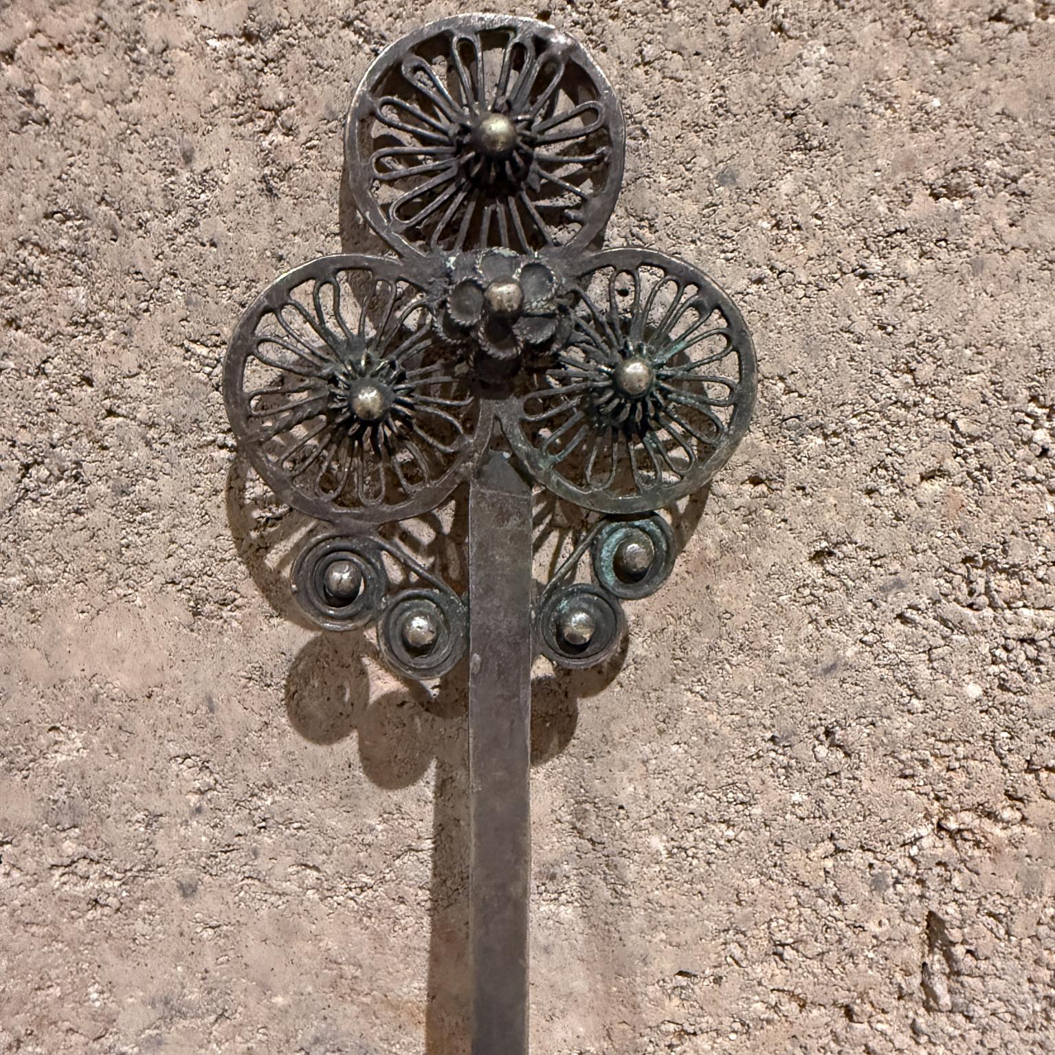 Bohemian Filigree Hair Pin Bobby Pin Silver plated Letter Opener For Sale
