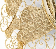 Filigree Mirror - Hand-Crafted Brass & Mirror - Boca do Lobo