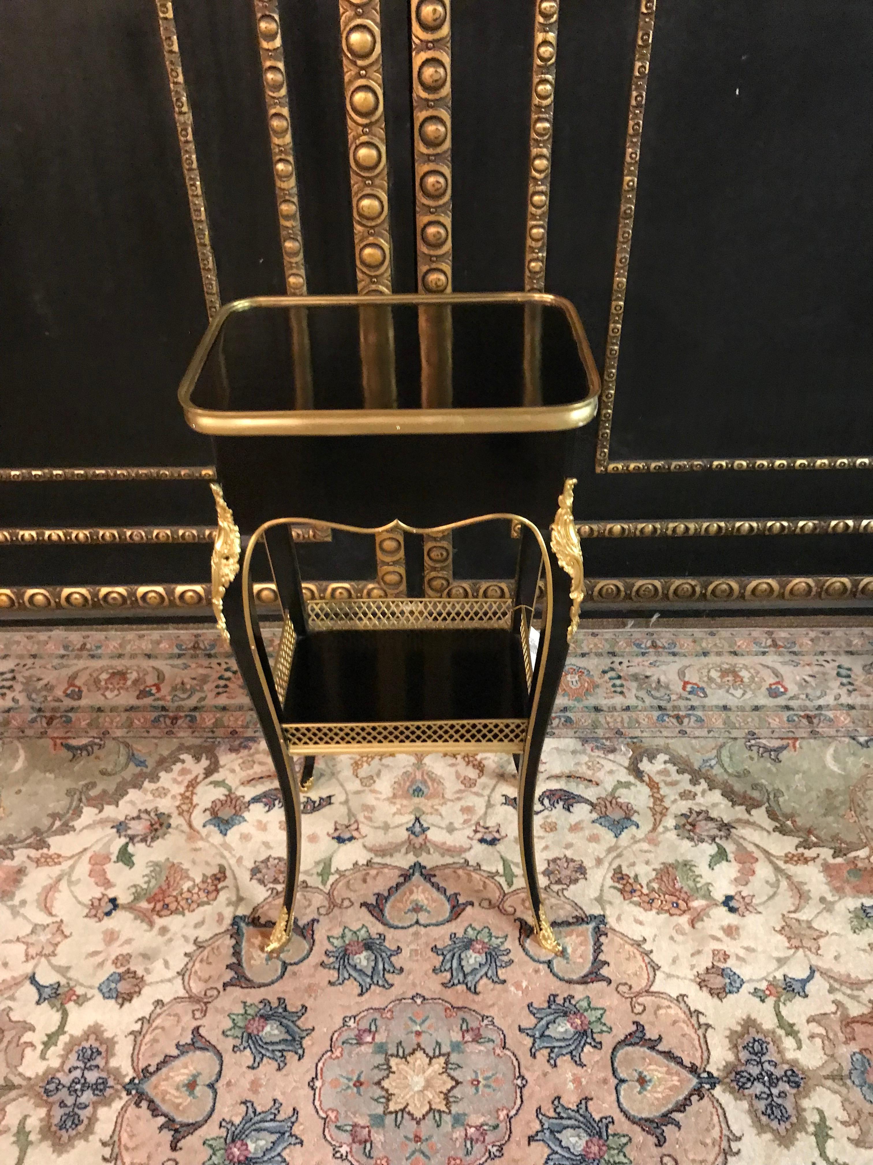 Filigree Side Table in Louis Seize Style after Henry Dasson, Paris 4