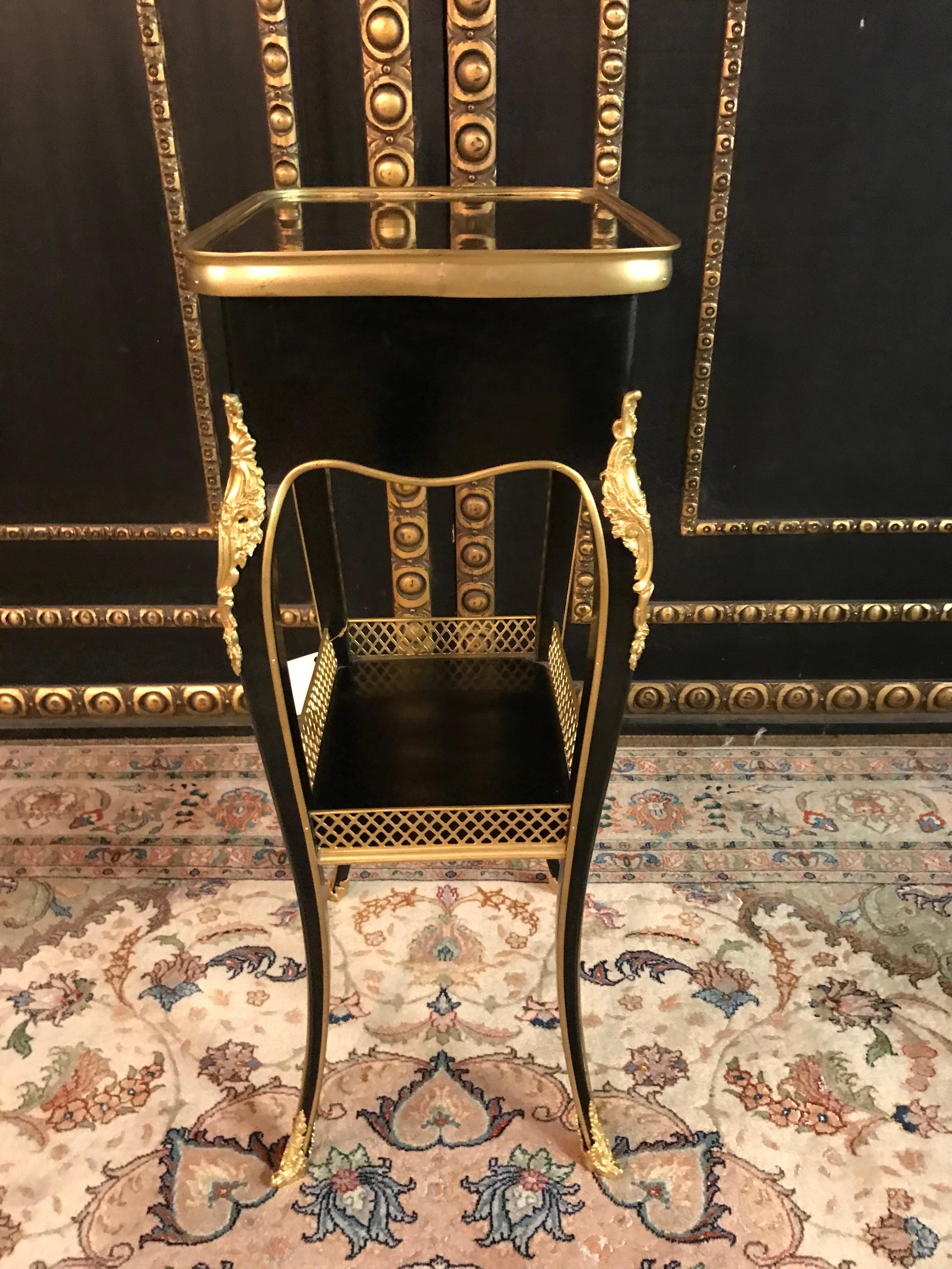 Filigree Side Table in Louis Seize Style after Henry Dasson, Paris 7