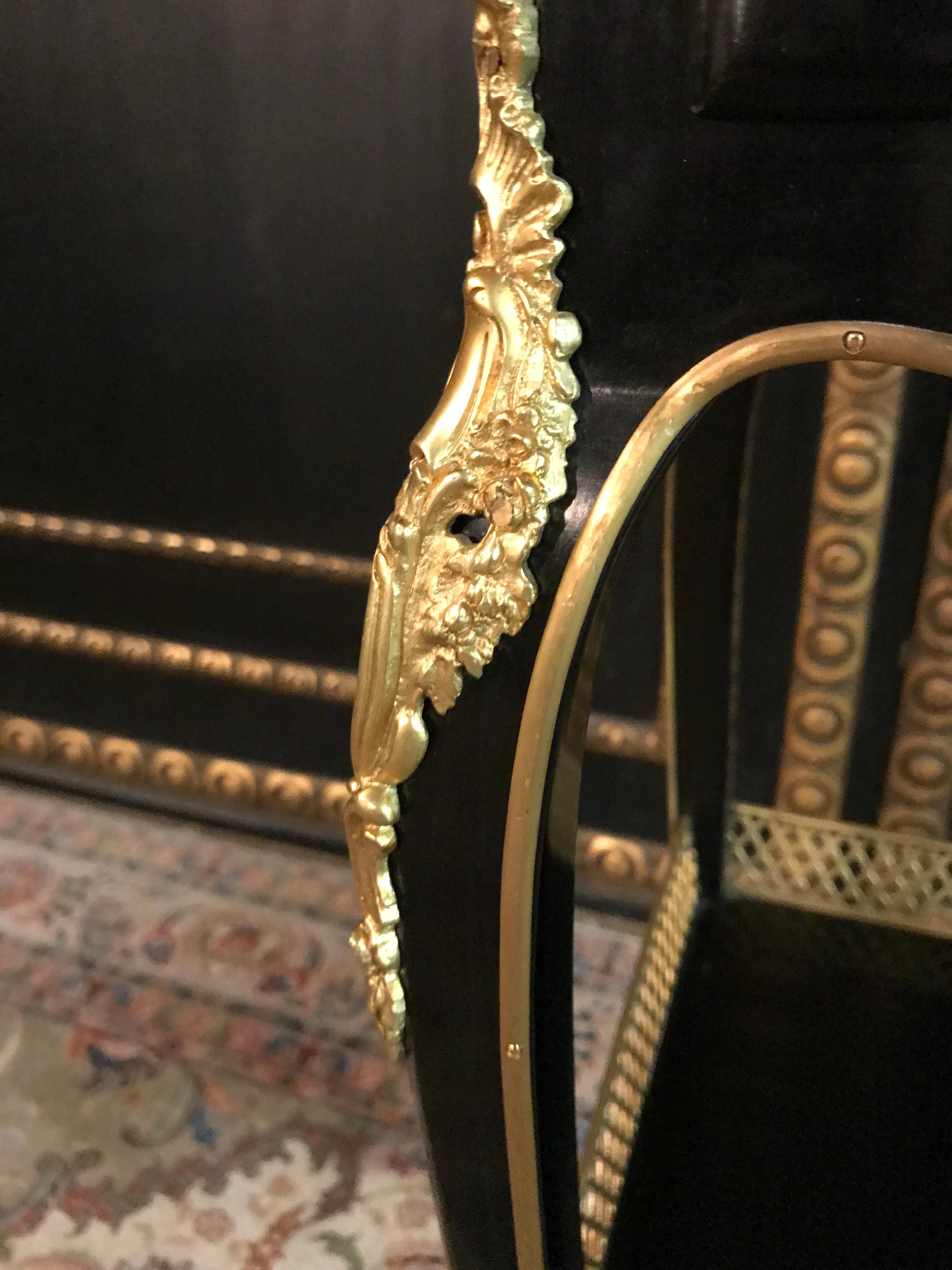 Filigree Side Table in Louis Seize Style after Henry Dasson, Paris 1