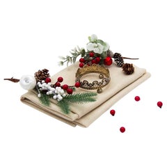 Filigree silver bottle rack with floral motifs 
enamel arches