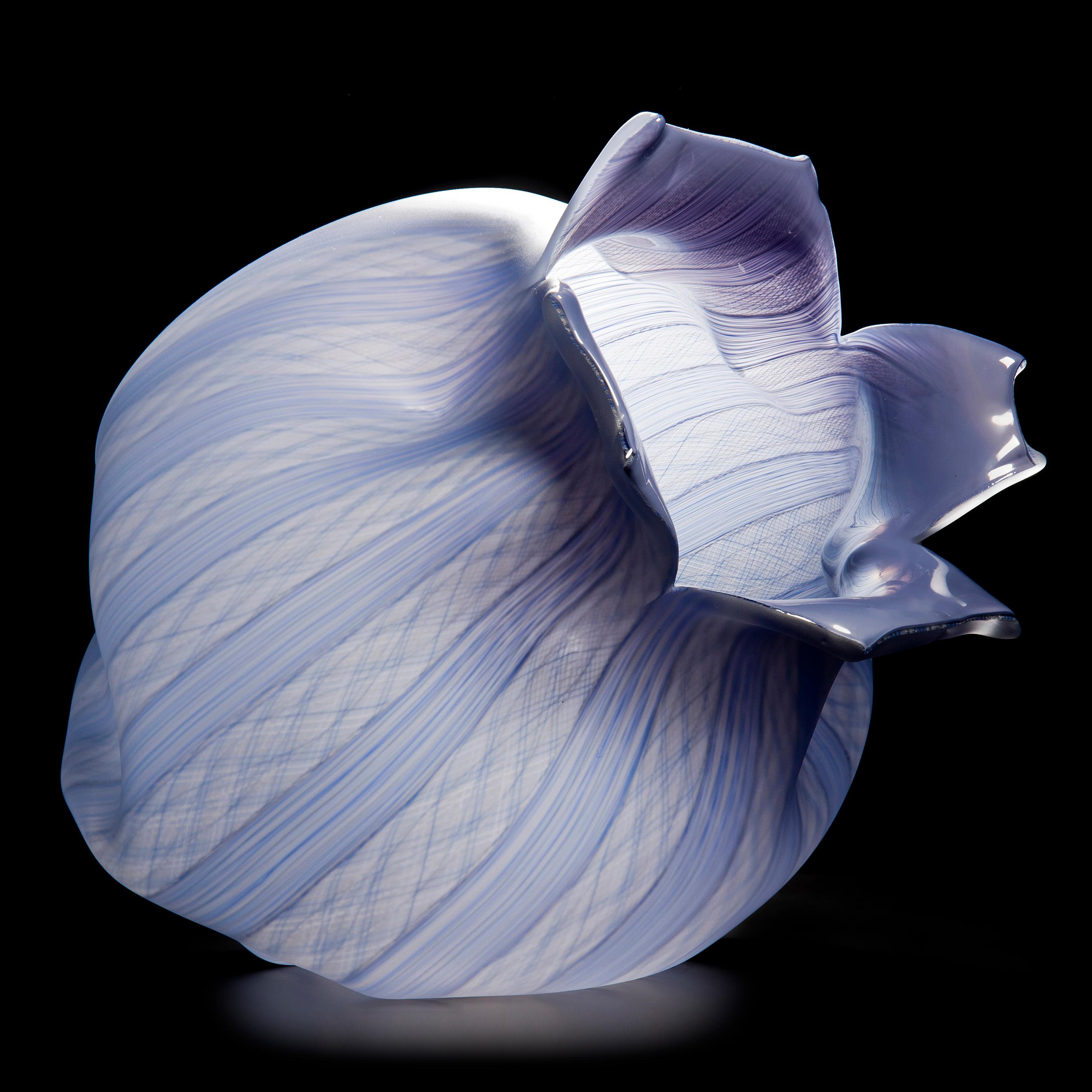 French Filigree Spirit Fruit, a Lilac Glass Sculpture by Jeremy Maxwell Wintrebert