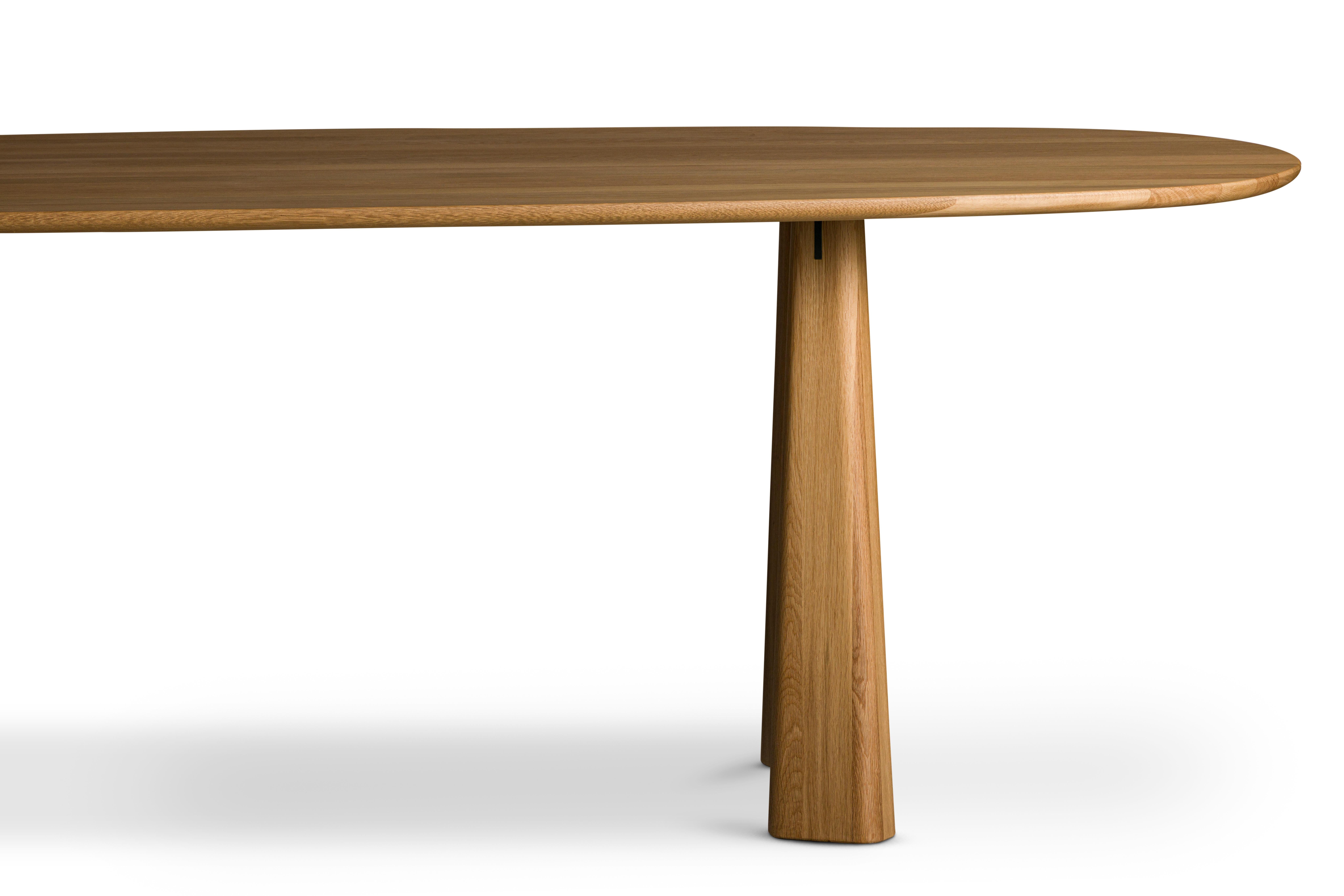 Huilé Filika Oval Dining Table for 6 People en vente
