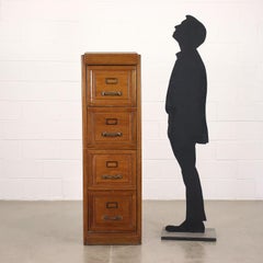 Filing Cabinet Oak Italy 1940s