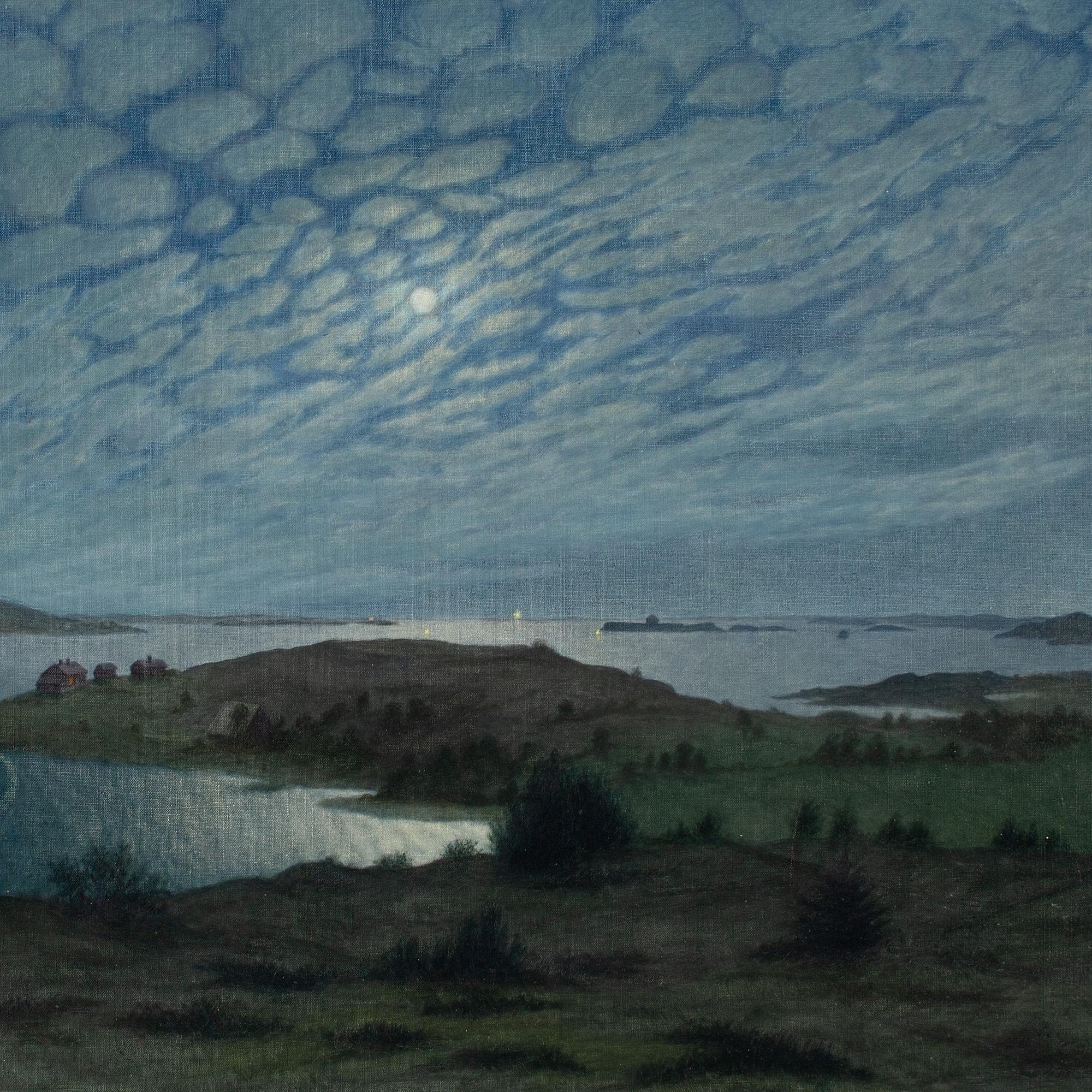 Filip Artur Wahlström, View Of Älvsborg Fortress, Oil Painting 5